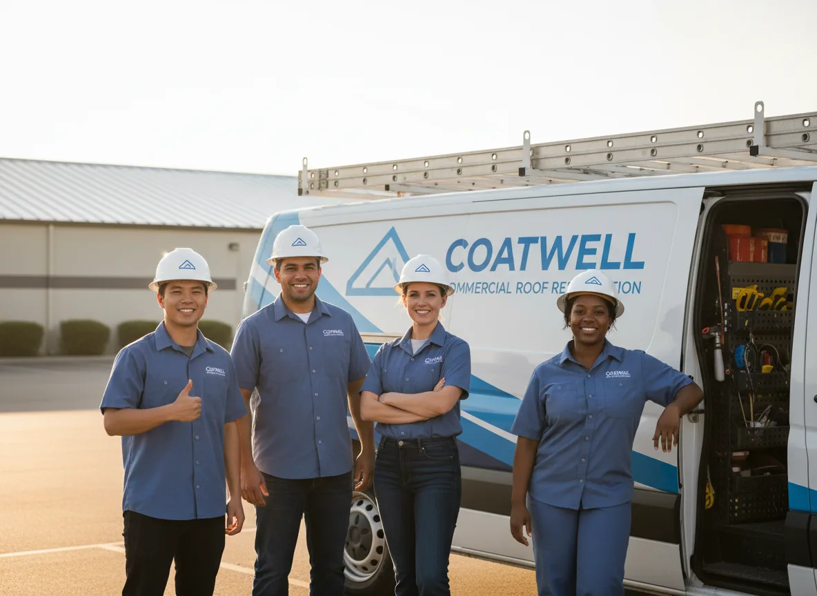 Commercial roof coating company in Bronson, KS
